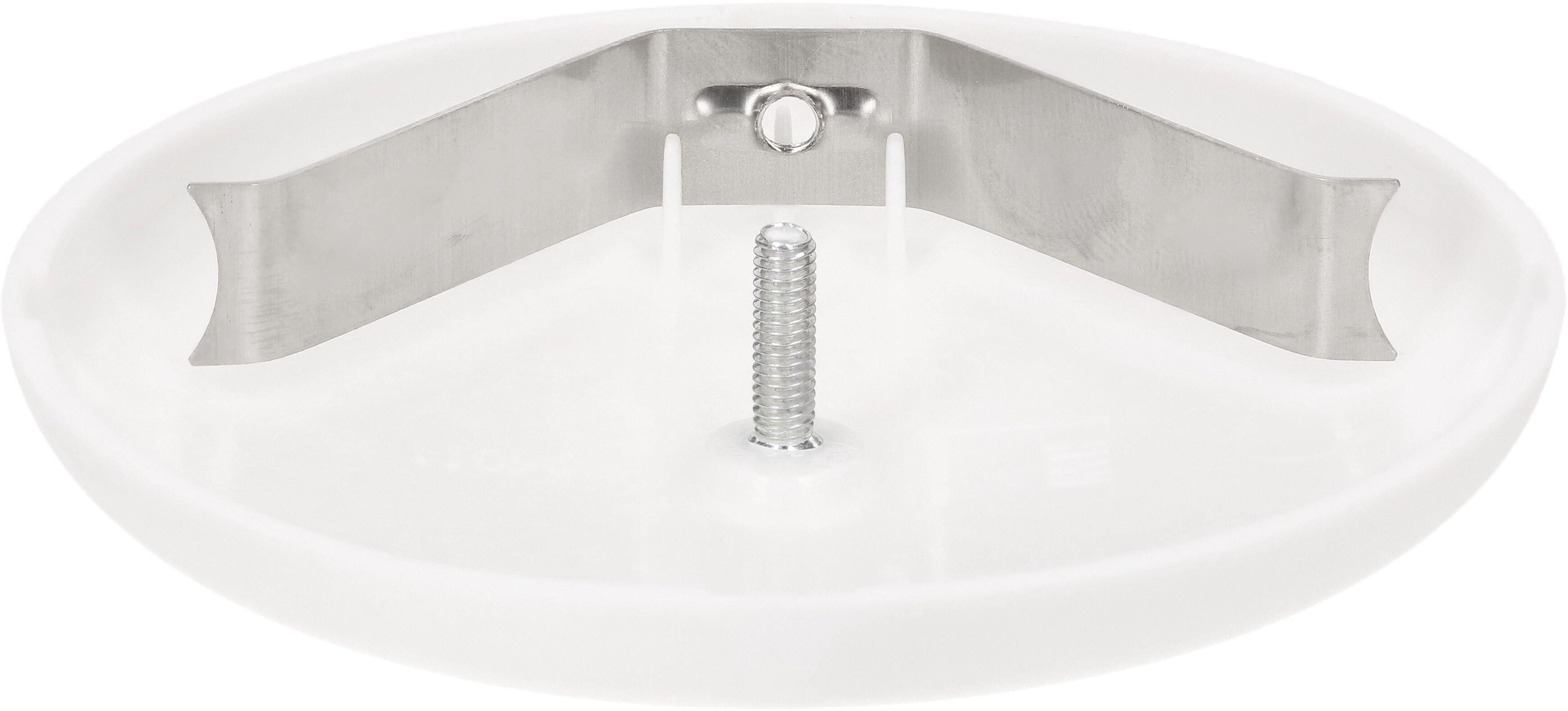 rosetta a soffitto tondo staffa a molla bianco