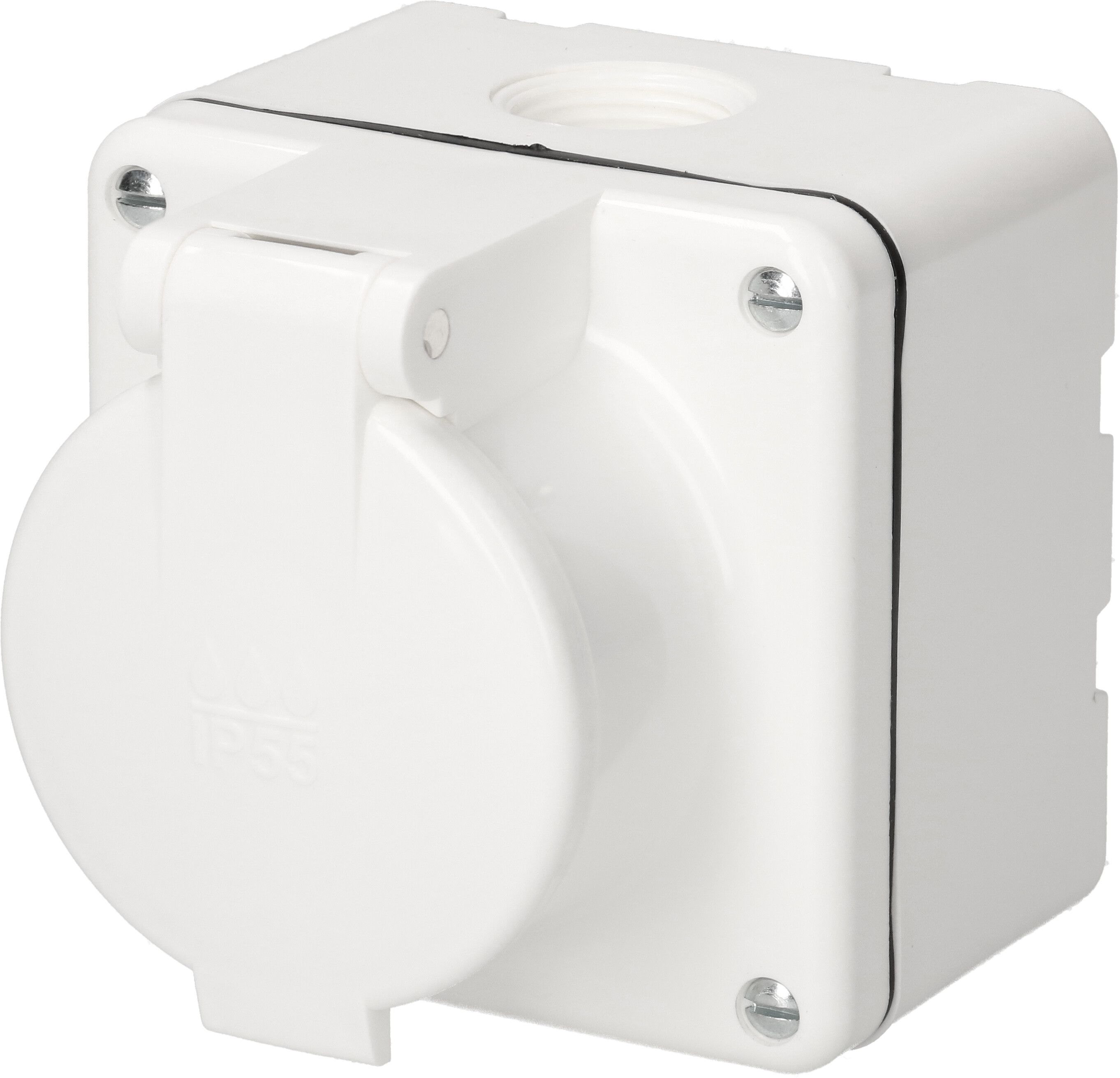 prise 1x type 25 ta.1x1 AP Mica Nass IP55 blanc