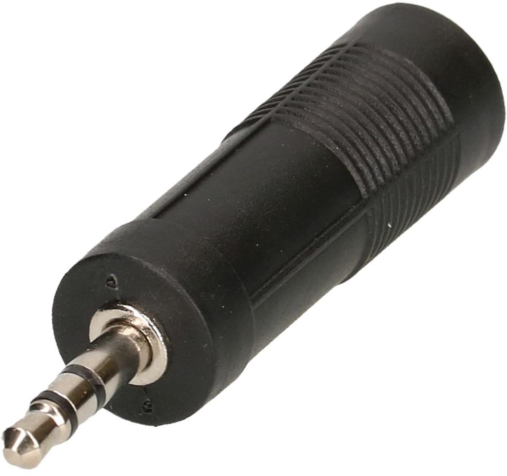 adaptateur audio HQ stéréo fiche/prise jack noir