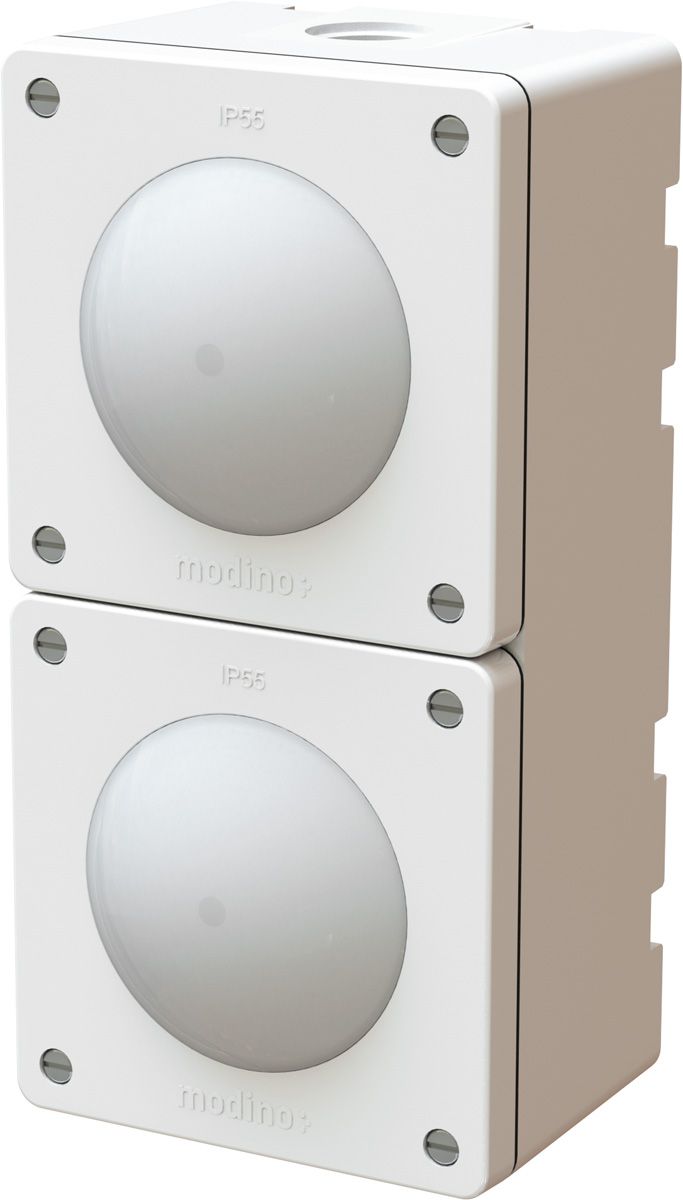 combinaison interrupteur s3 ill. / s3 ill. ta.2x1 AP exo IP55 bc