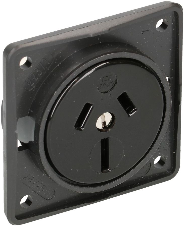 prise 1x type I appareil avec plaque frontale Berker Integro ant.