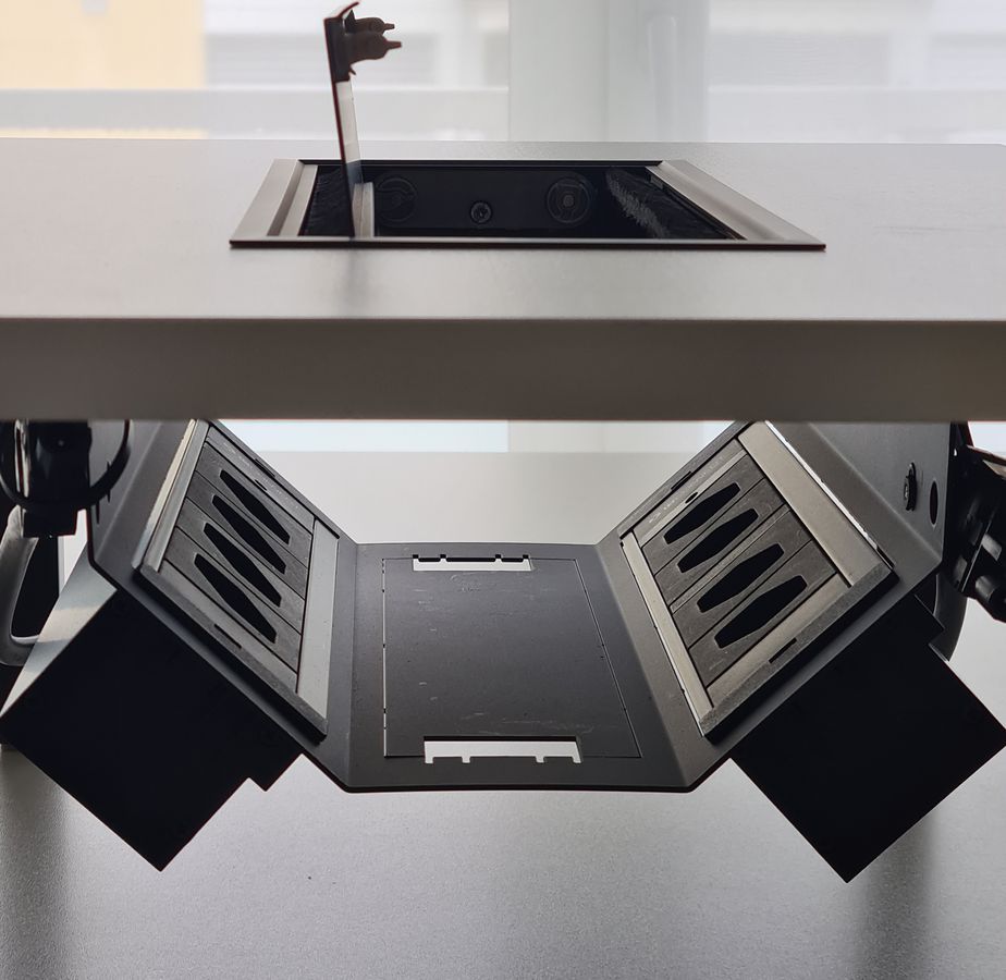 coulotte de câbles noir incl. support de câble