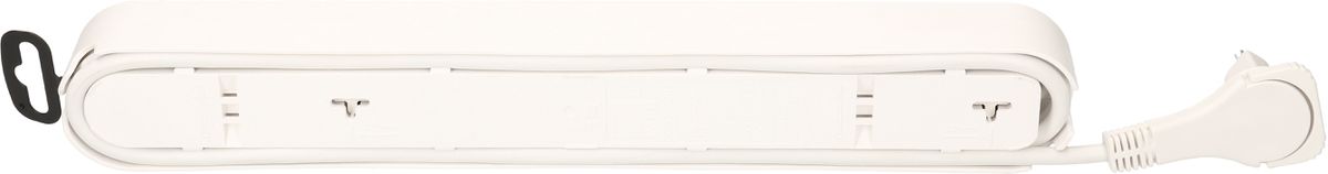 multiprise Design Line 6x type 13 blanc/noir interrupt. 2.2m plat