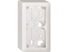 Gehäuse mit Montagerahmen Gr.2x1 AP Kallysto weiss