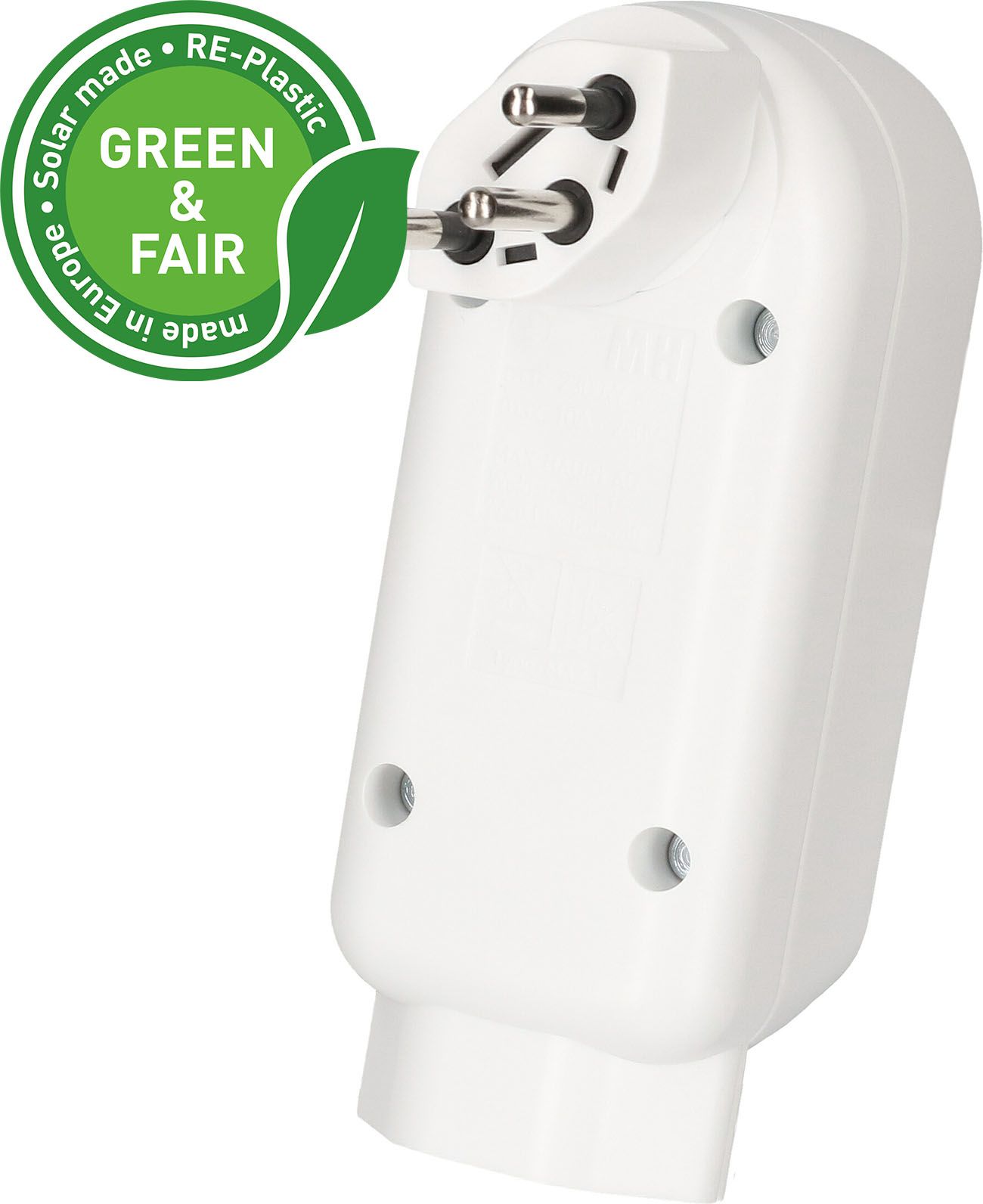 multi adaptateur ADAPT 2+1x type 13 blanc rotatif Green+Fair