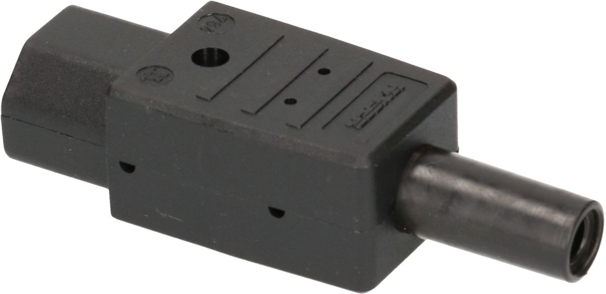 prise de connecteur type C21 3 pôles noir