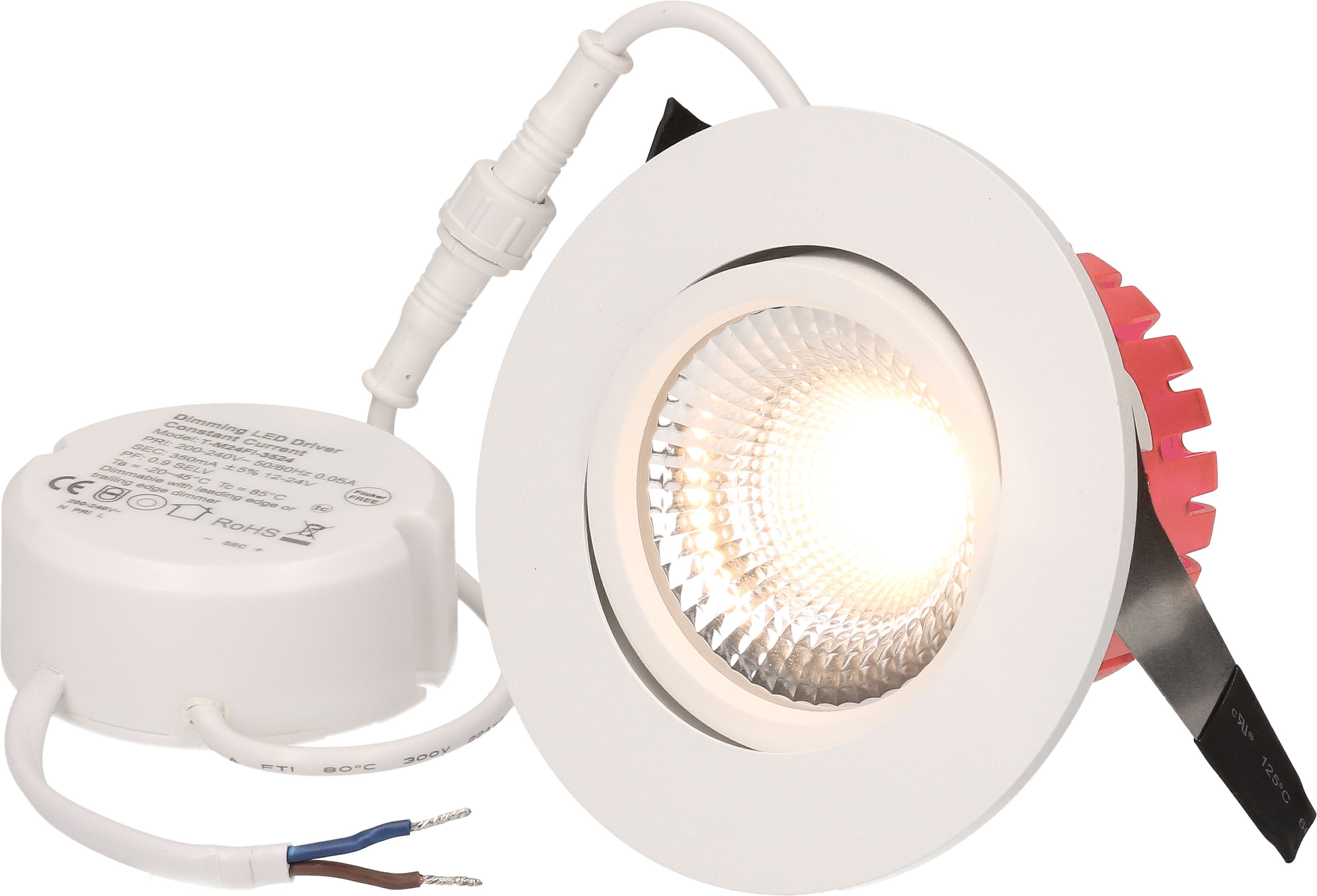spot encastré à LED SOLVO-IP65 Ø80 blanc 4000K 780lm 38°