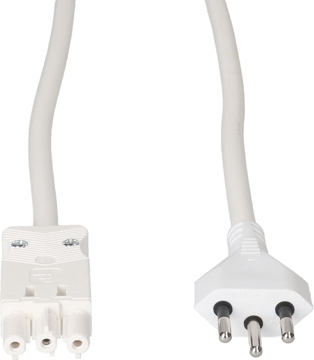 câble de raccordement TD H05VV-F3G1.5 1m blanc type 12 / AC 166