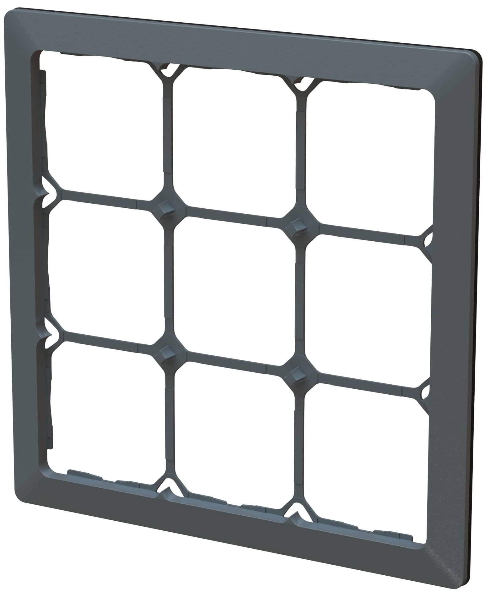 Abdeckrahmen Gr.3x3 UP inkl. Designprofil priamos anthrazit