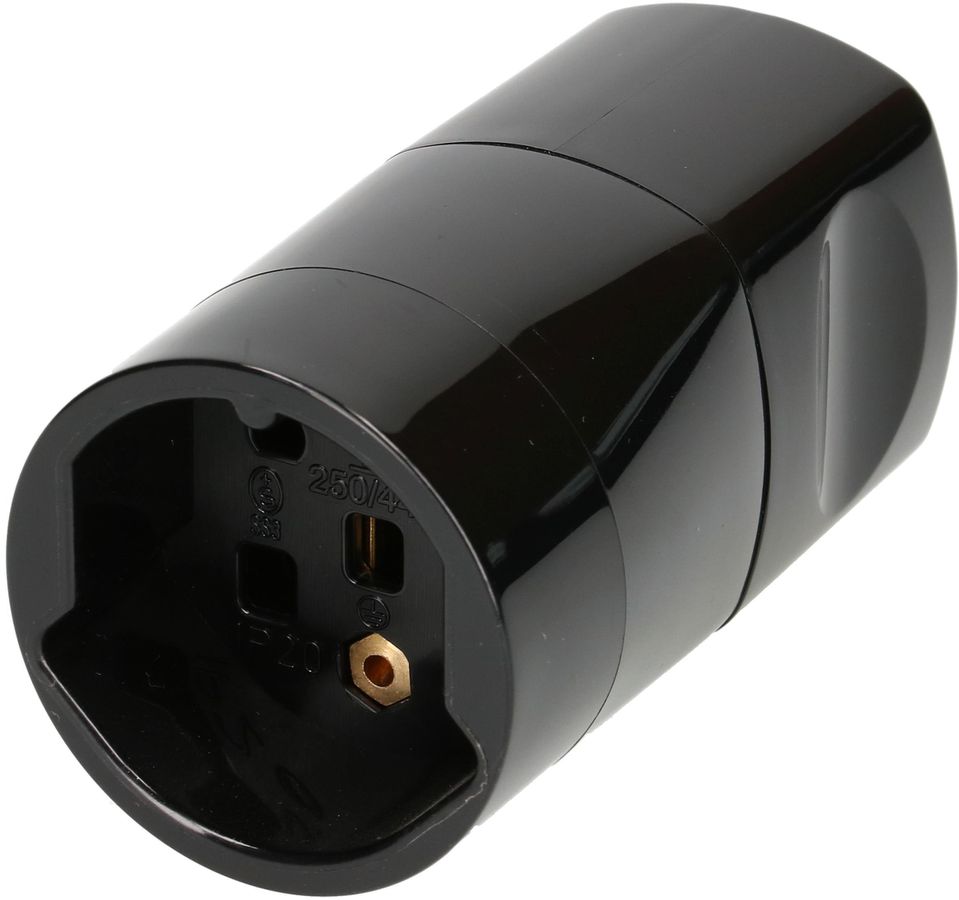 prise mobile type 25 5 pôles noir