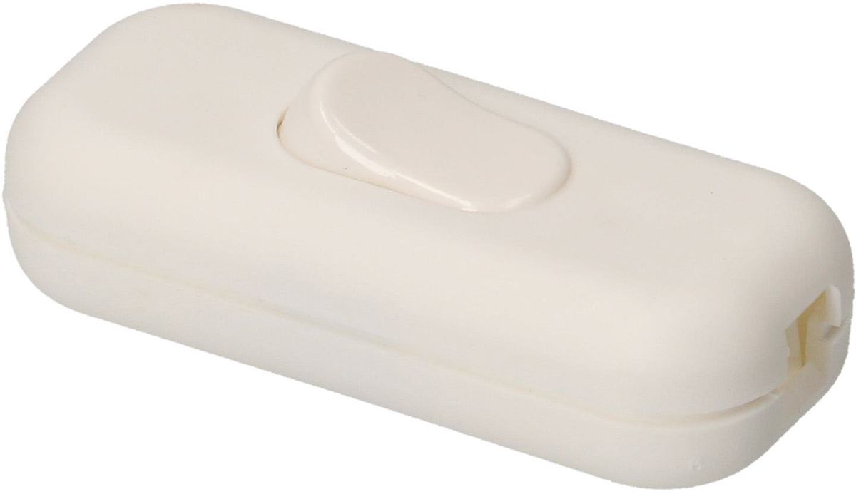 interrupteur à cordon 1 pôle, OFF 2(1)A, blanc