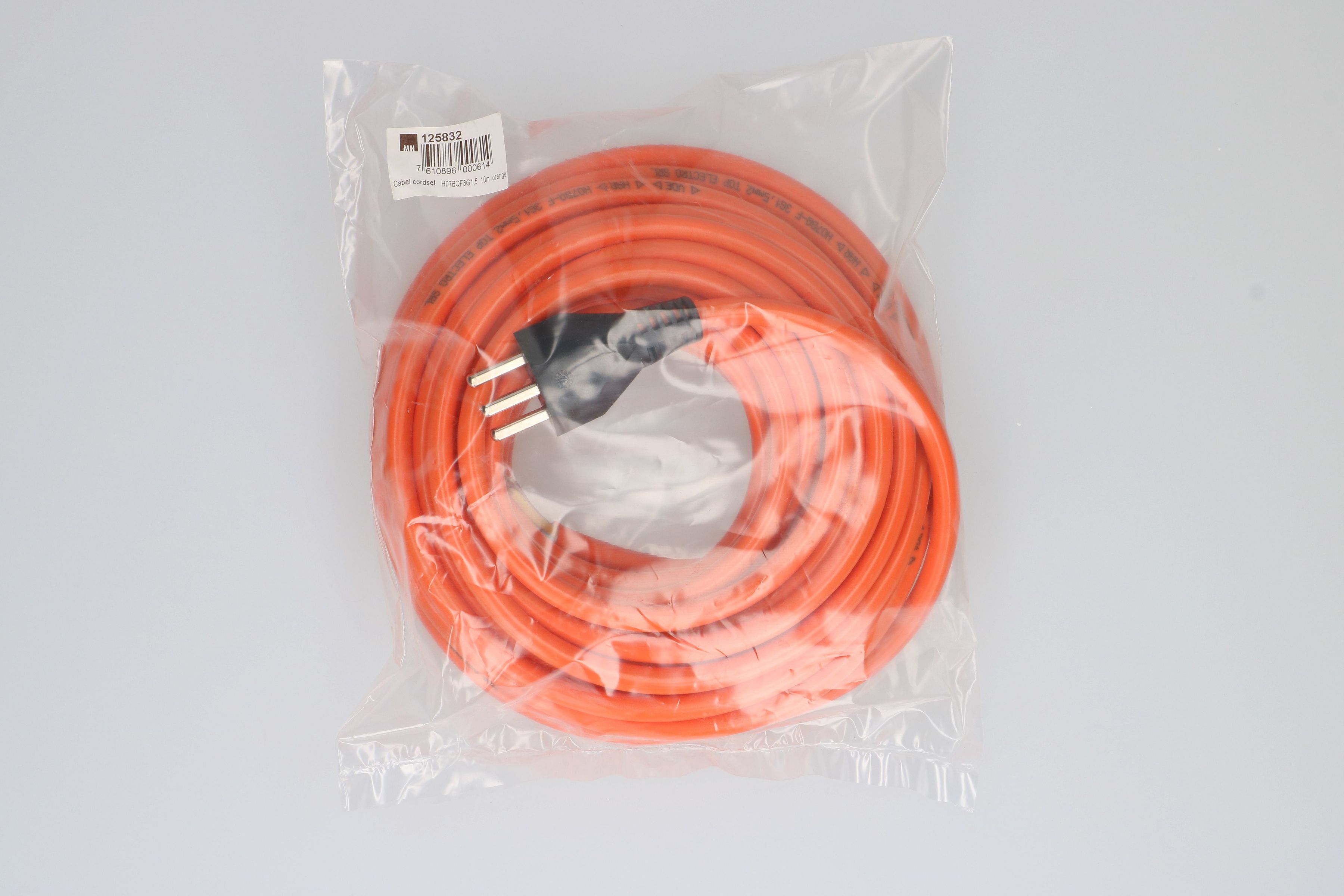 PUR câble secteur H07BQ-F3G1.5 10m orange type 23