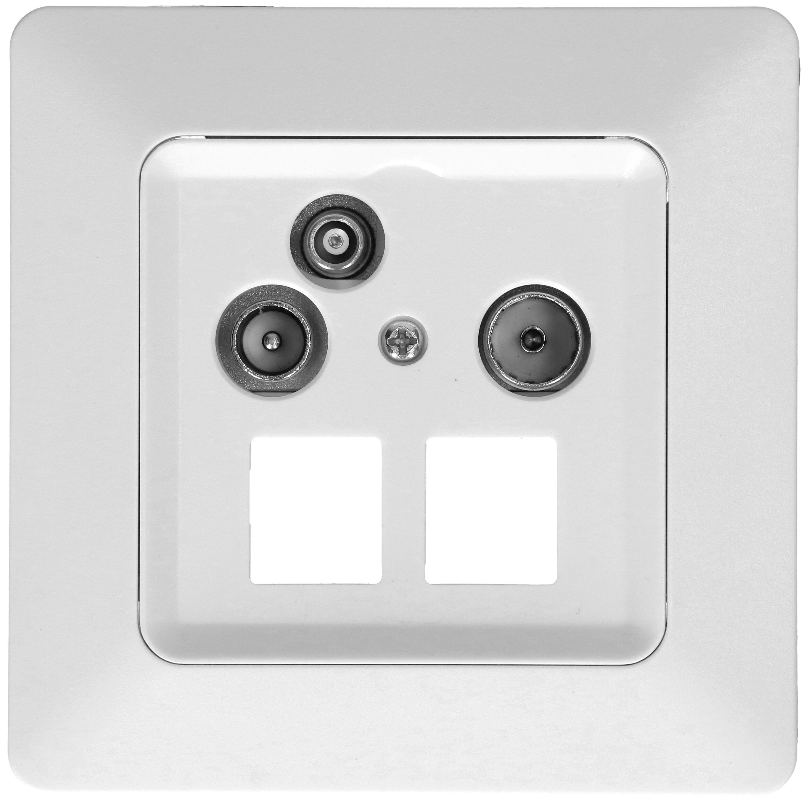 multimédia radio/TV/données/réseau 15dB ENC priamos blanc