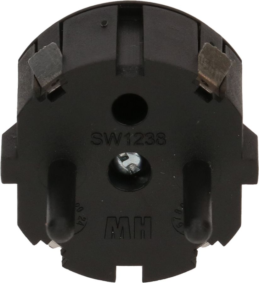 fiche aveugle Schuko pour Powerbanks noir