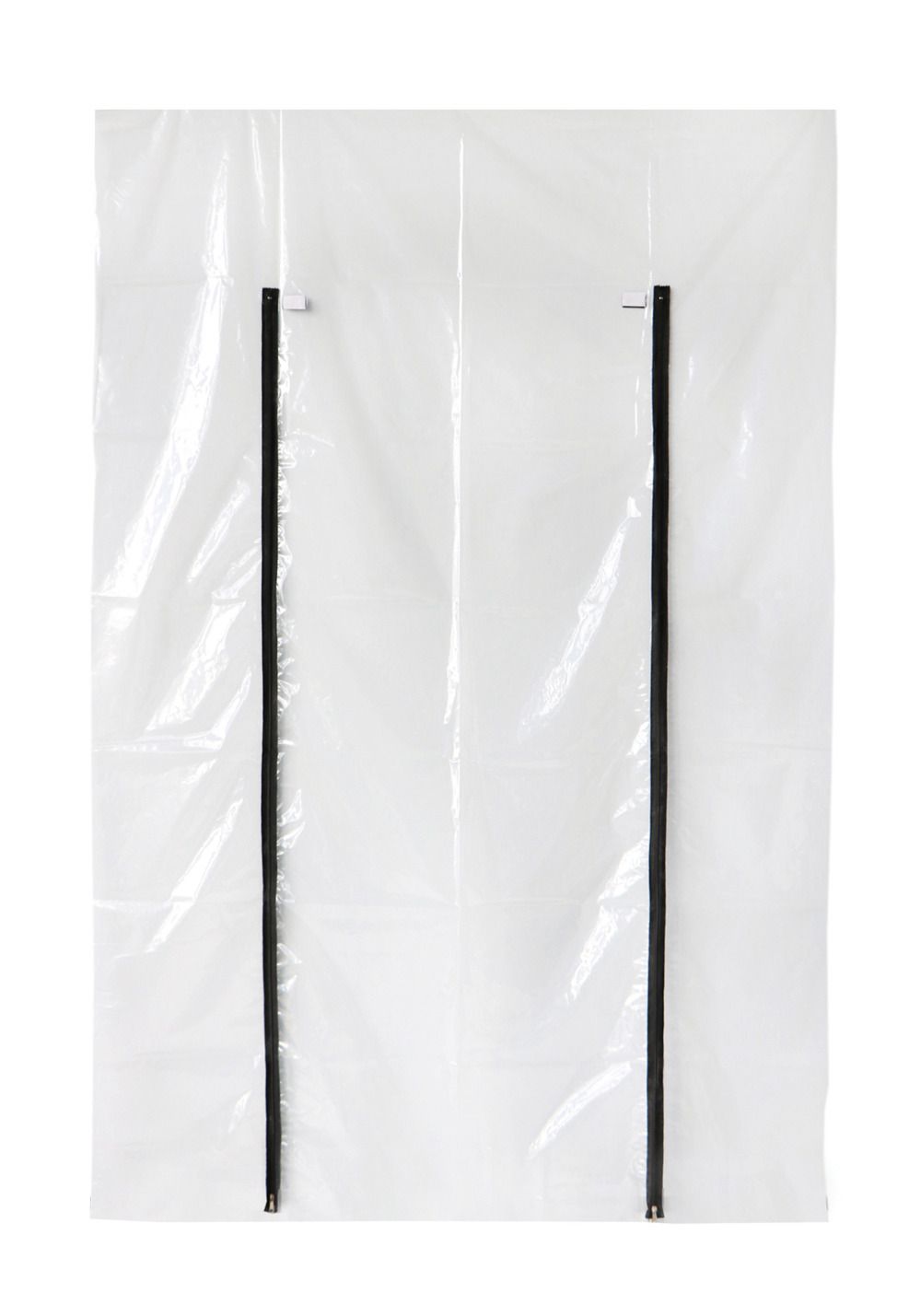 Folien-Reissverschlusstür H-Form 1.5 × 2.2m transparent