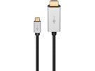 USB-C à HDMI câble adaptateur 2m noir/argent