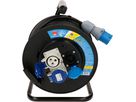 Kabelrolle 2x CEE 3-polig 1x Typ23 schwarz 30m IP44
