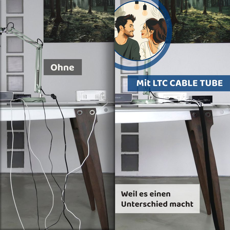 Cable Tube rouleau LTC 25m / blanc