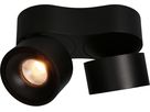 LED plafonnier DOUBLE SHINE noir 3000K 2200lm 2x 36°