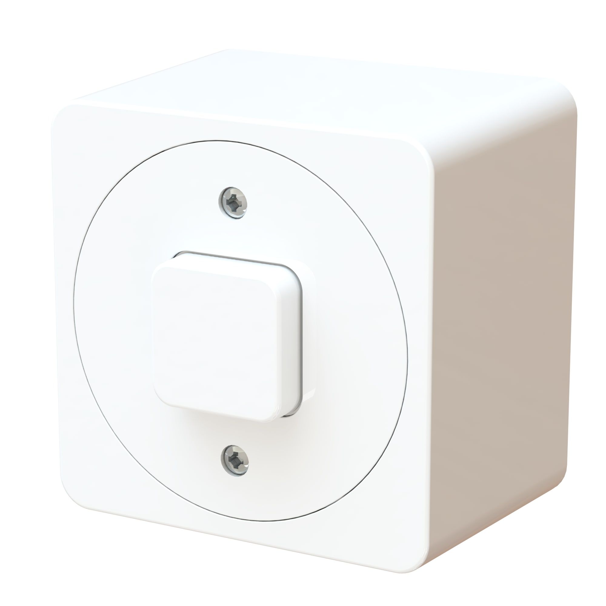 bouton-poussoir NO/NF AP maxONE blanc