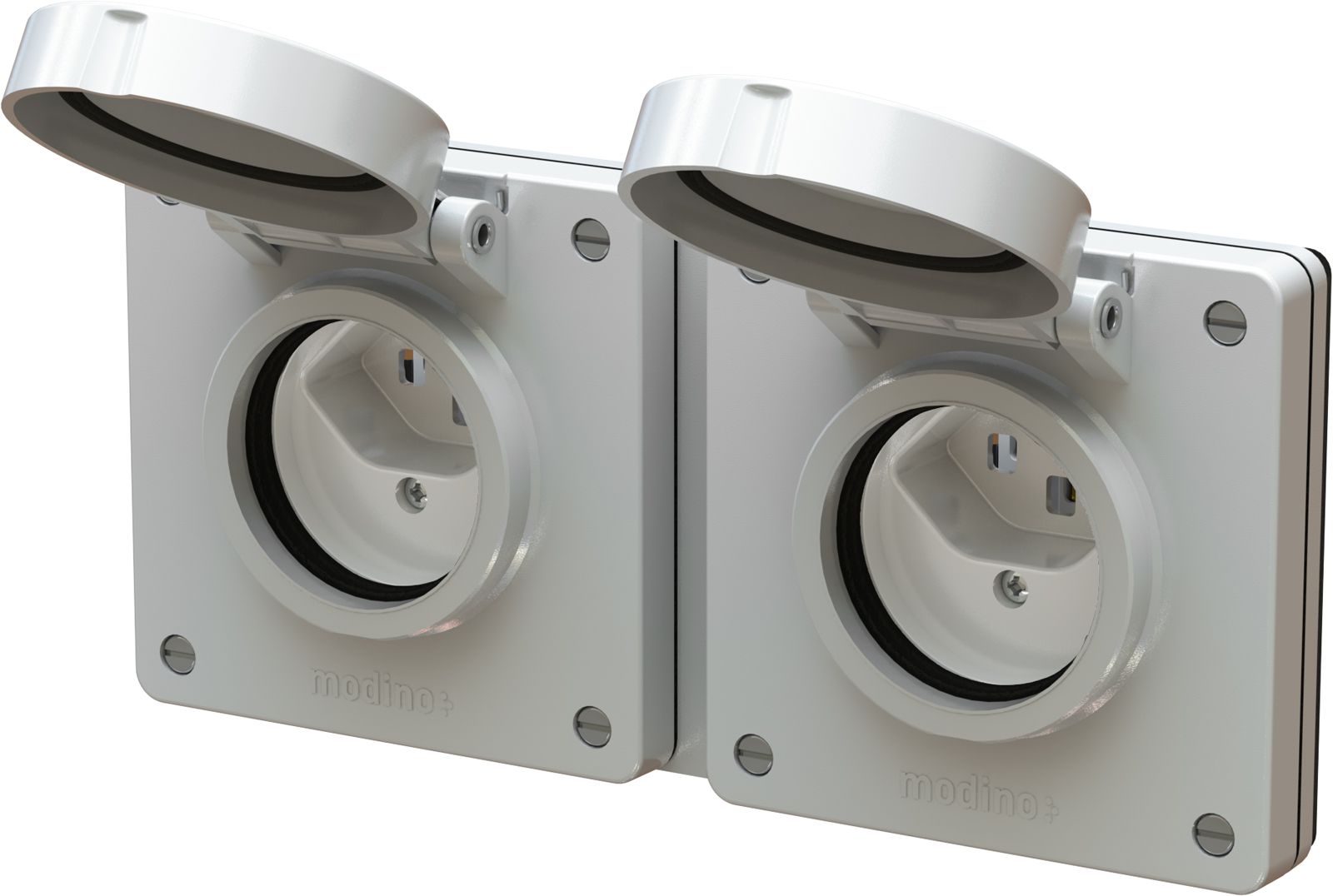 combinaison type 23 / type 23 ta.2x1 ENC exo IP55 gris clair