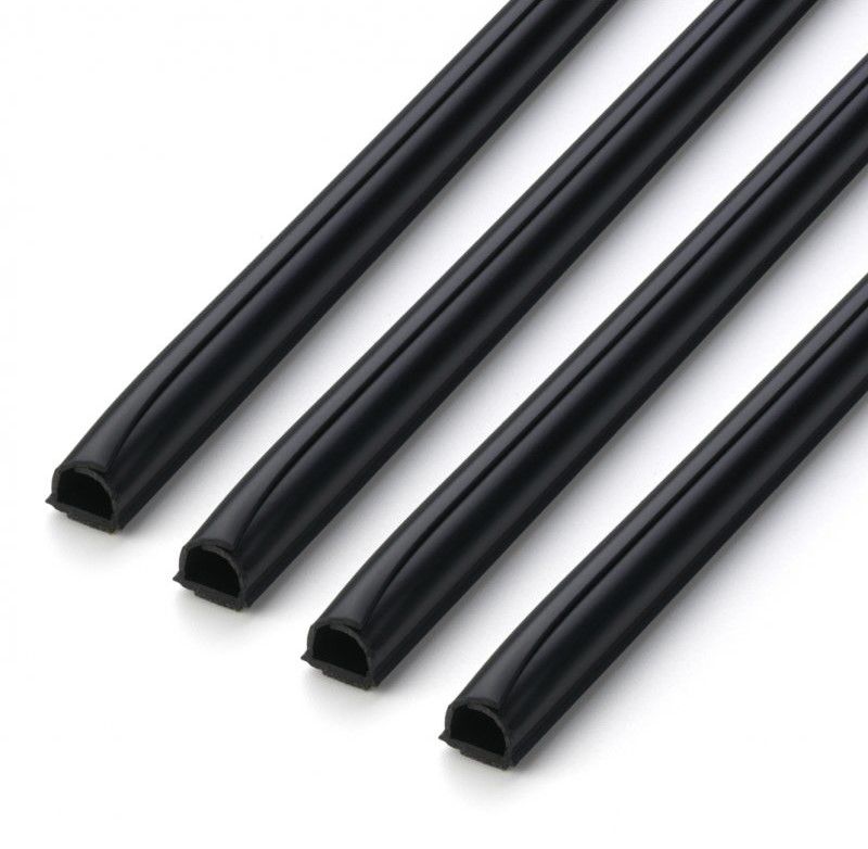 Goulotte Cablefix 7mm noir auto-adhésif 1m 4 pcs.