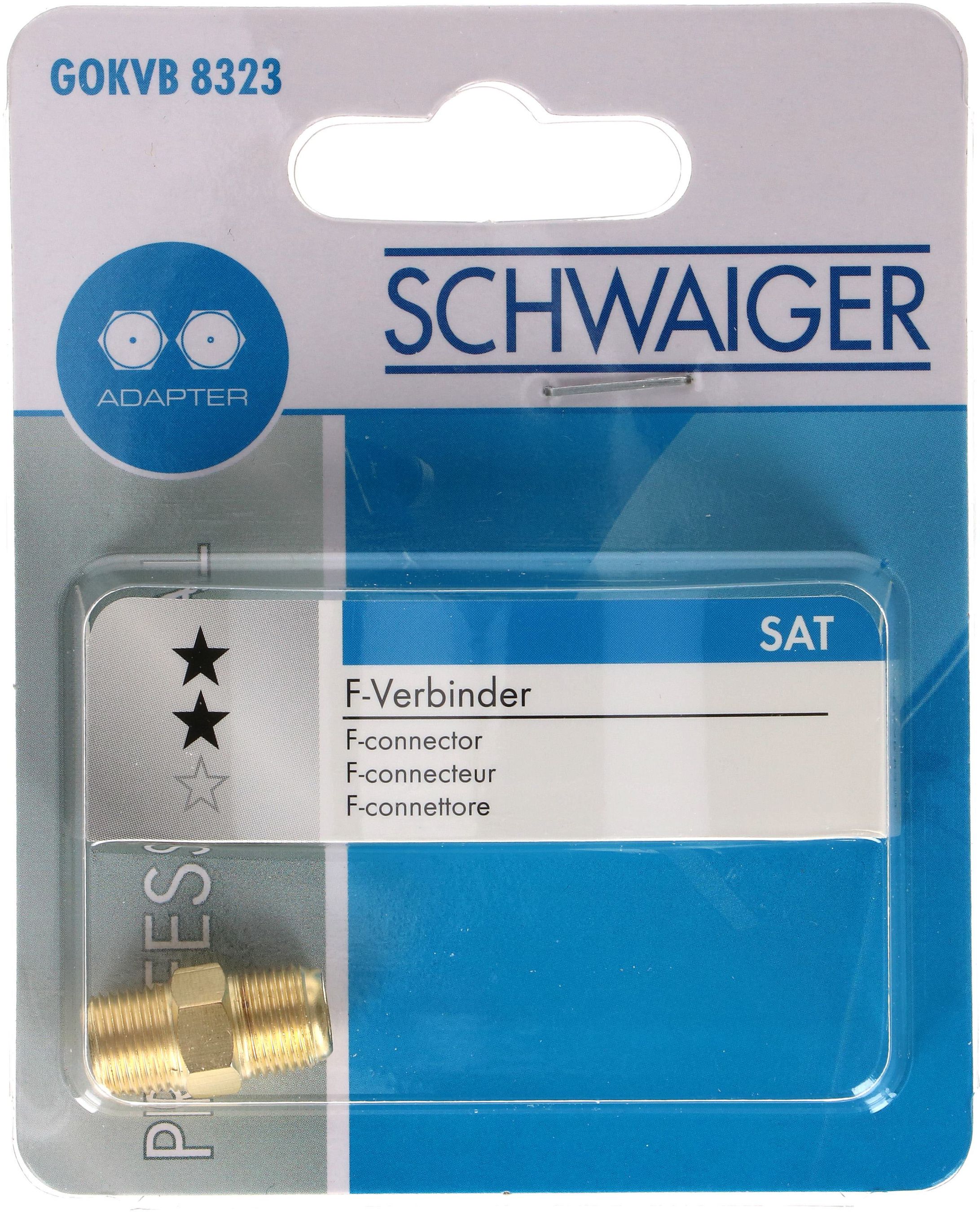 F-Verbinder 2x F-Buchse gold