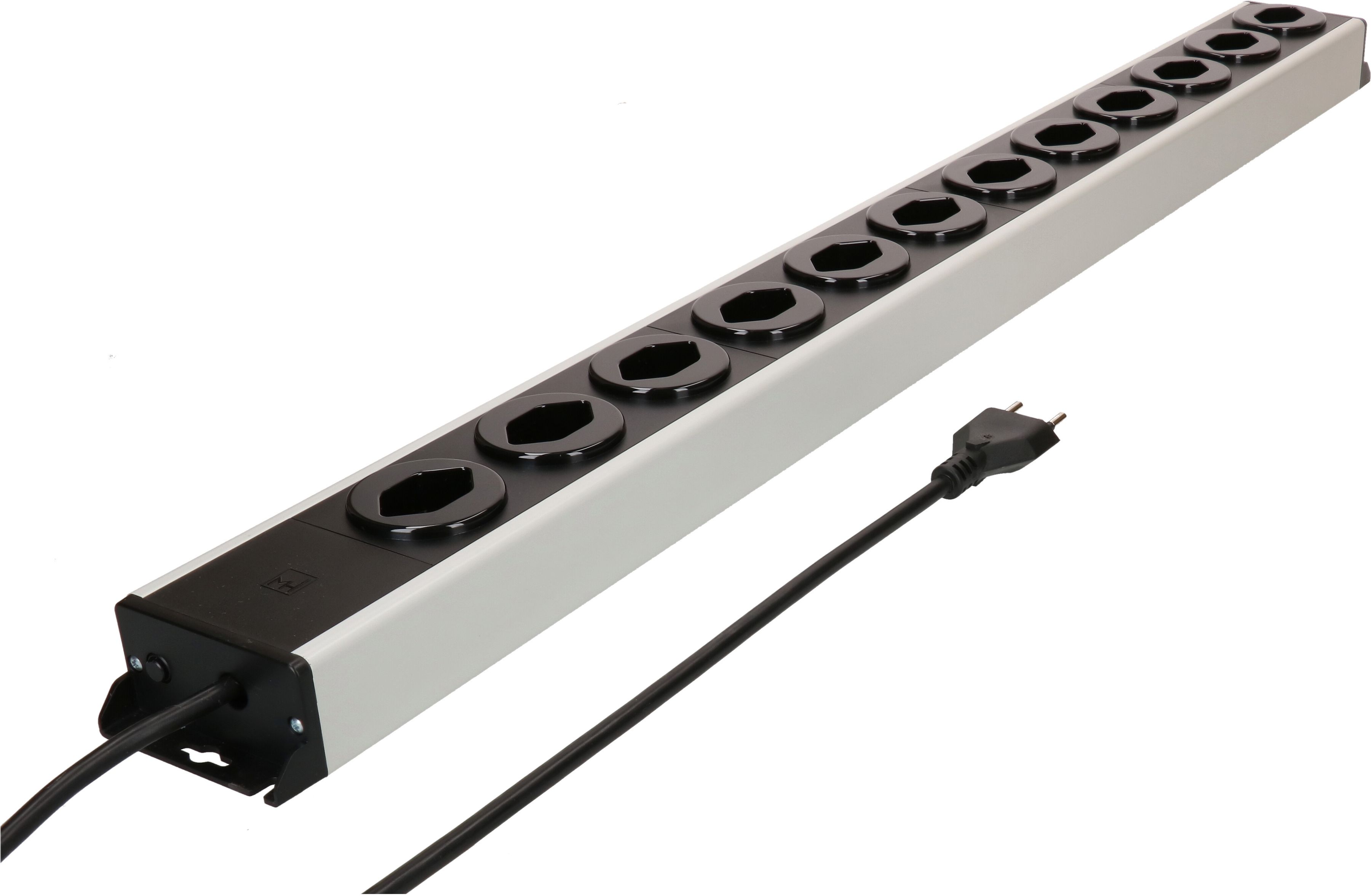 multiprise Power Line 12x type 13 gris/noir 1.5m
