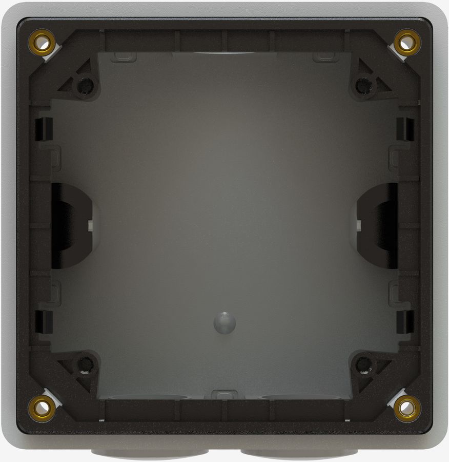 boîtier ta.1x1 AP exo IP55 gris clair