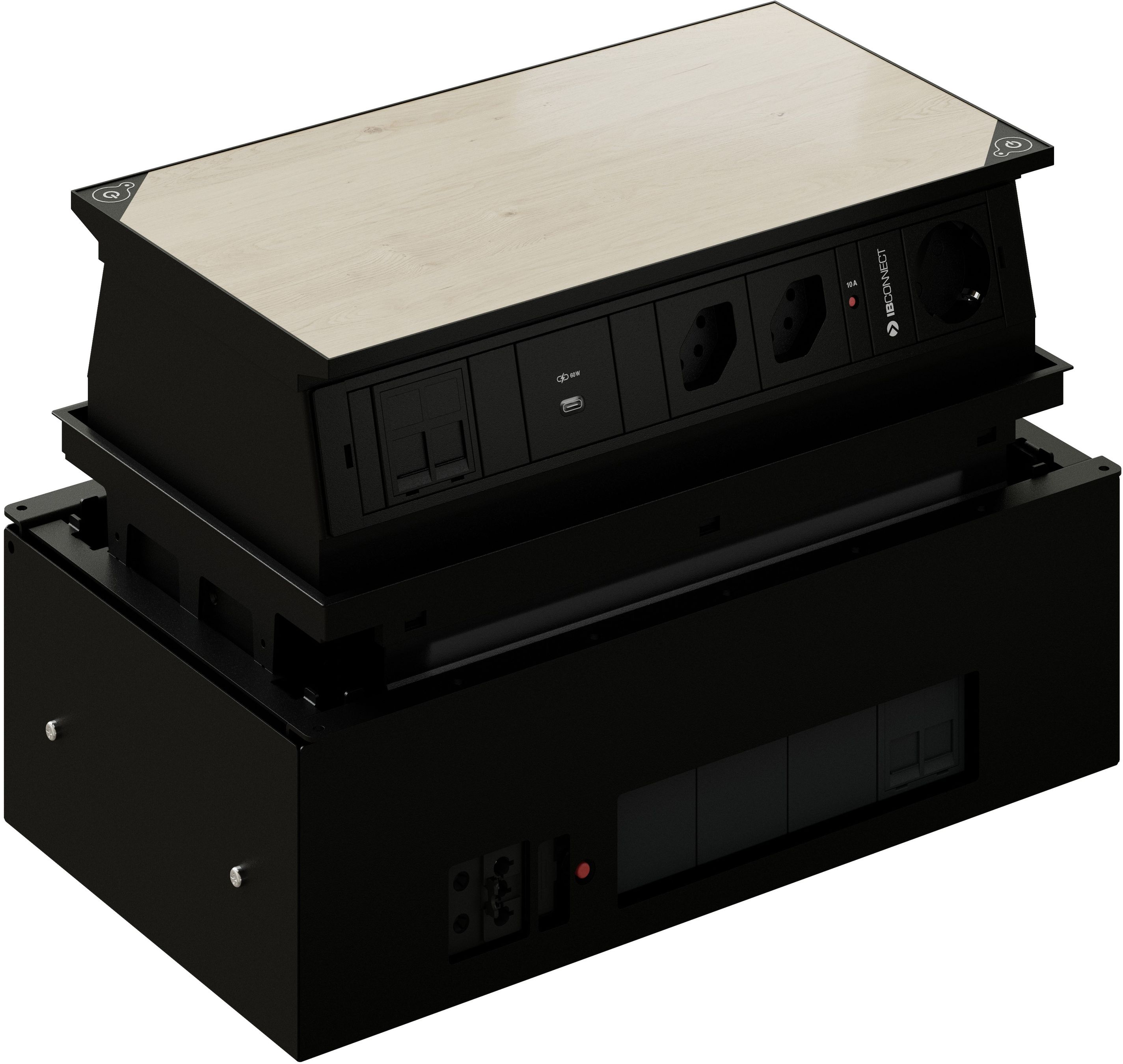 MEETING 4x type 13 1x Schuko 2x RJ45 3x USB-C 60W 1x A/C 1x HDMI