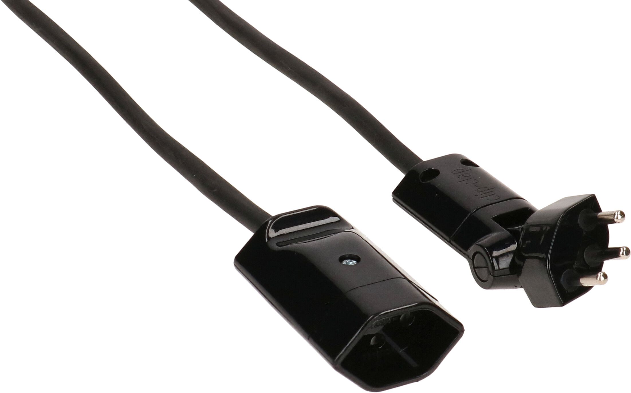 Verlängerung S05VStV-F3G1.0 3m sw gesch. Typ 12 clip-clap/Typ 13