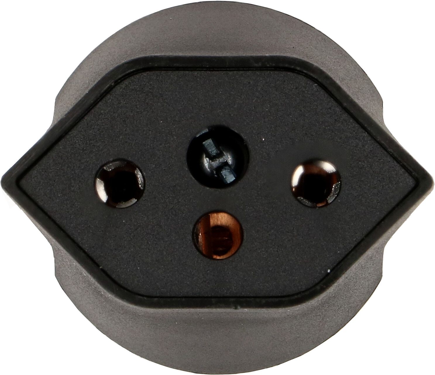 adaptateur fixe Schuko / type 13 CEE 7/7 noir