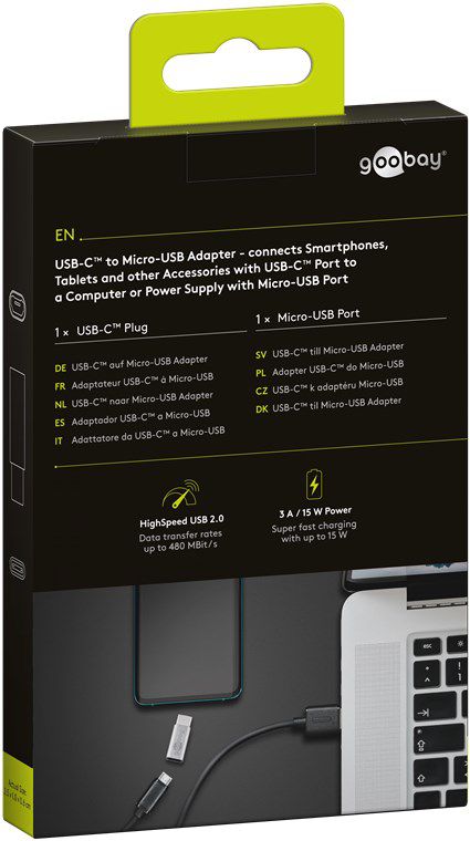 USB-C à USB-Micro adaptateur