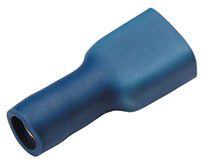 Douilles plates entièrement isolées 1.5-2.5mm² 2.8 x 0.5mm bleu