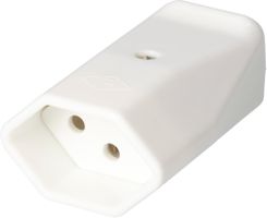 prise TH type 13 3 pôles blanc pour diamètre du câble 6.5-9.5mm