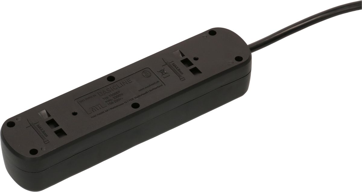 multiprise Basic Line 5x type 13 noir 5m