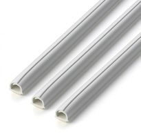 Goulotte 10mm blanc auto-adhésif 1m 3 pcs.