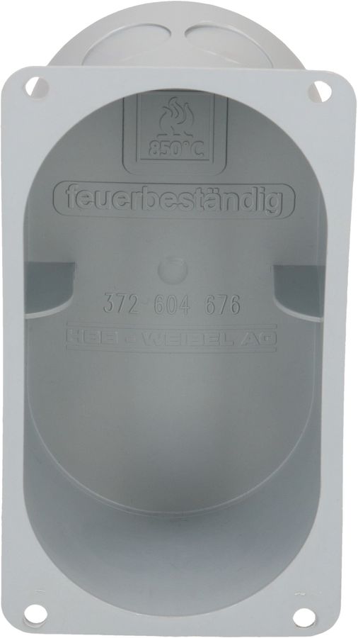 boîte pour mur creux ta.2x1 Basic avec bride gris