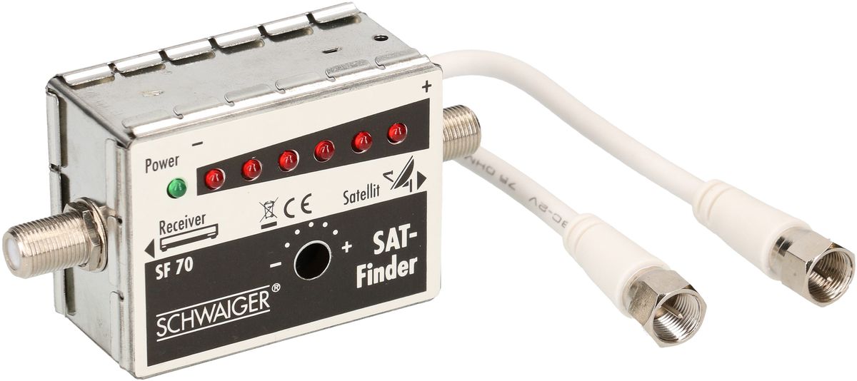 SAT-finder avec 6+1 LED