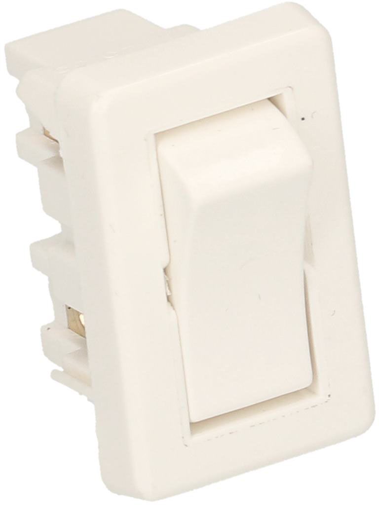 Wippschalter 1-polig AUS 2A weiss