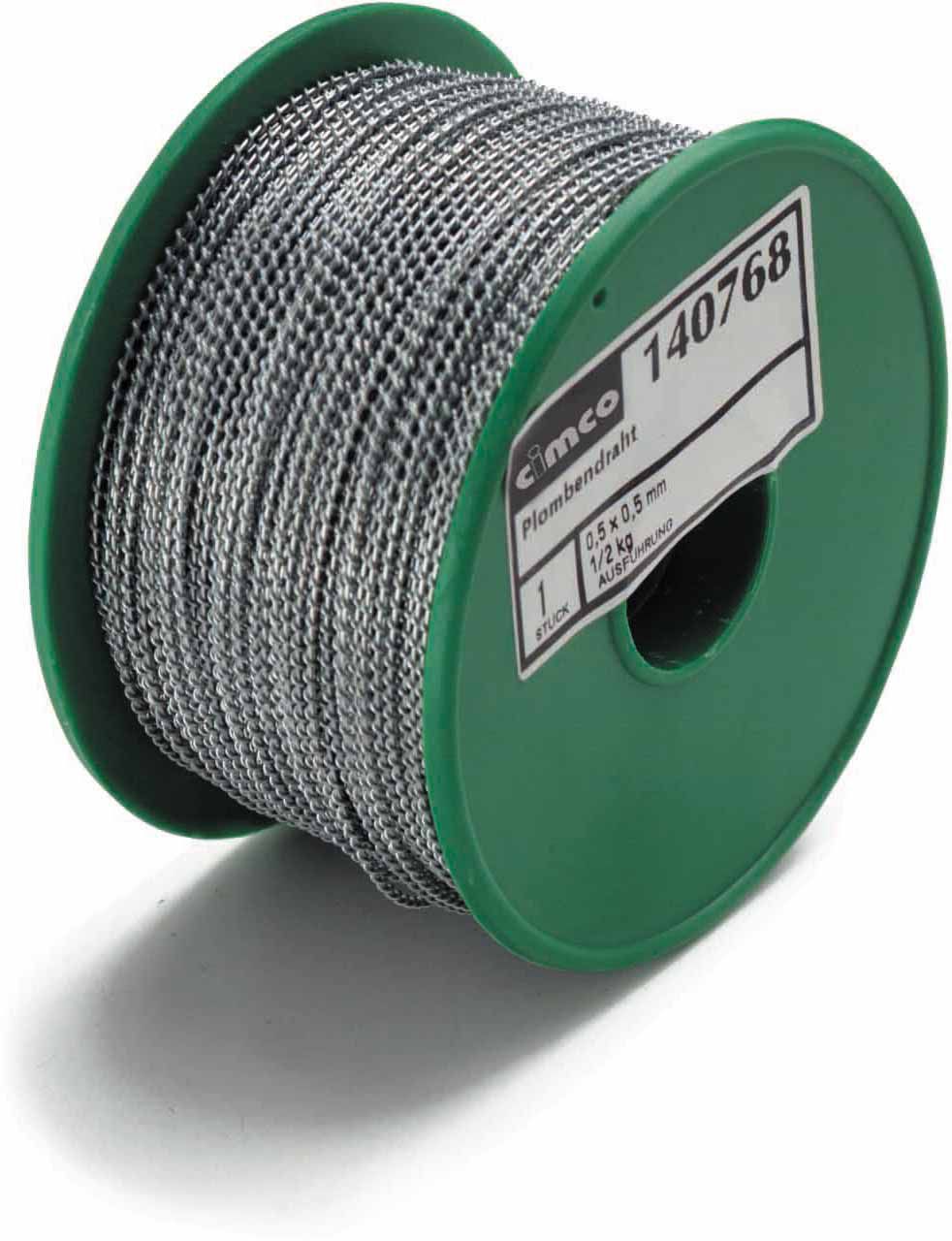 Fil de plombage bobine de 1kg=380m ø0.5x0.3mm fil d'acier galv.