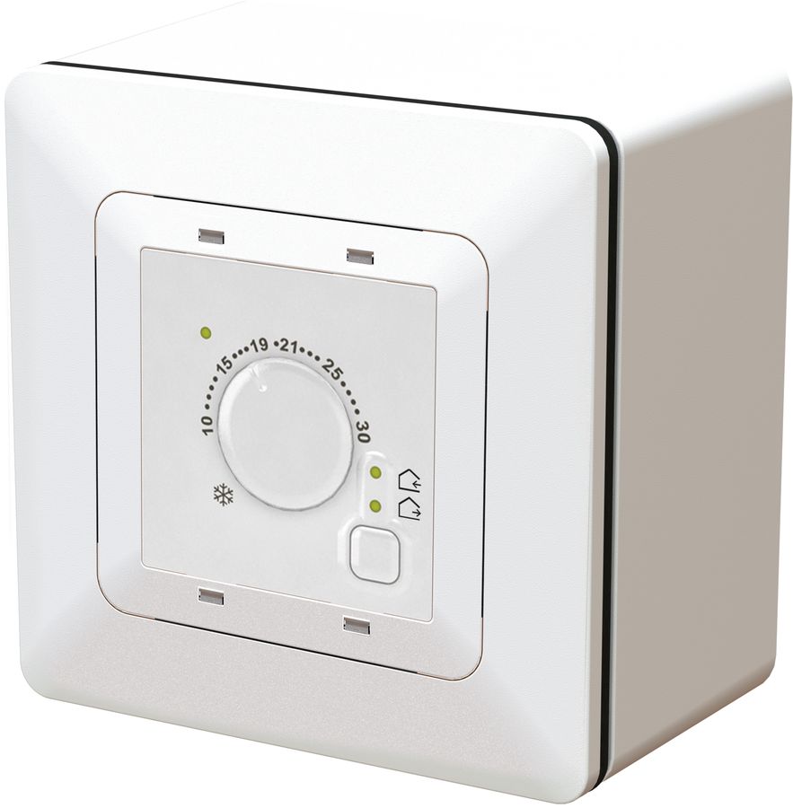 Thermostat d'ambiance chauff./ refroid., AP, priamos, blanc
