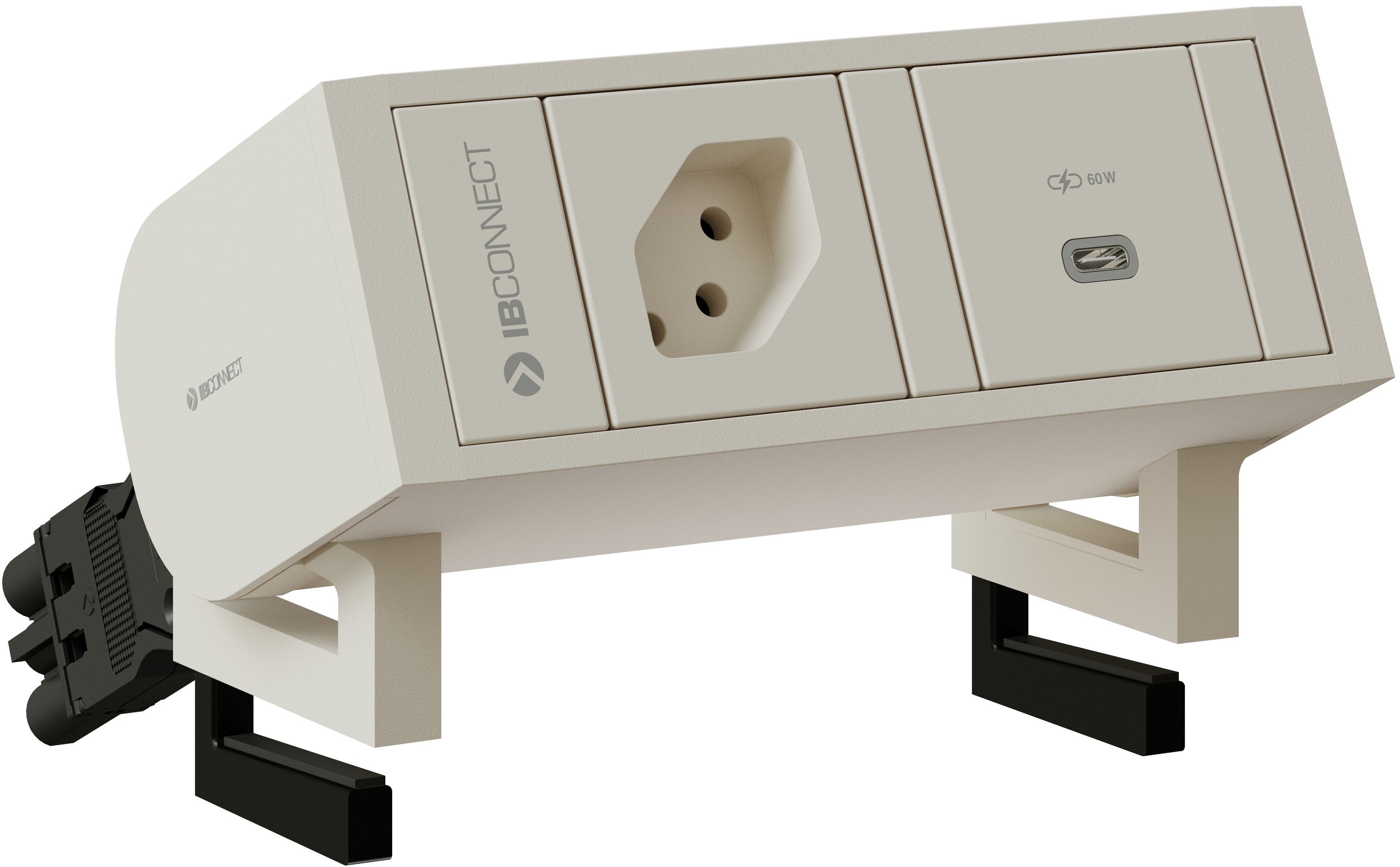 SUPRA bloc multiprise blanc 1x type 13 1x USB-C 60W