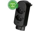 multi adaptateur ADAPT 2+1x type 13 noir rotatif Green+Fair