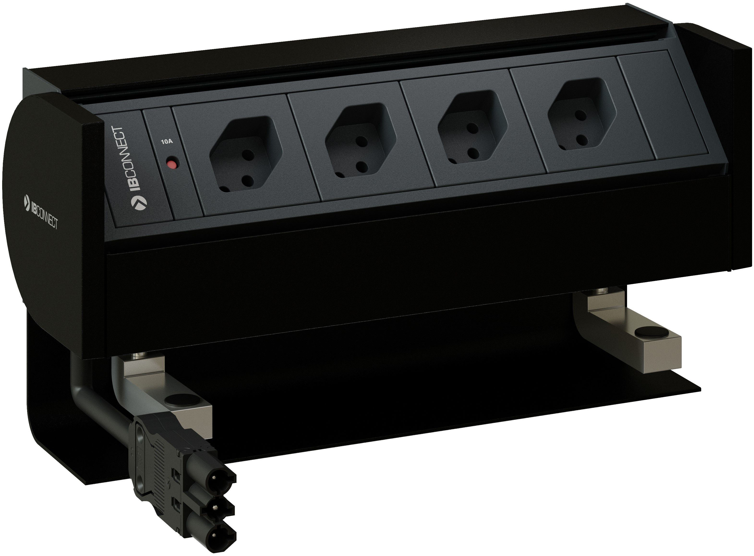 PRISMA bloc multiprise noir 4x type 13