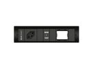 CUBOBOX bloc multipr. noir S 3 fois 1x type 13 1x USB-A/C 1x vide