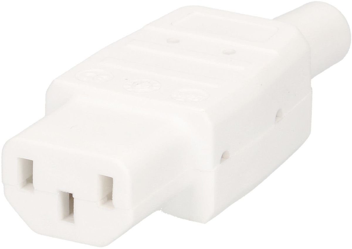 prise de connecteur type C13 3 pôles blanc