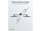 Doppel-Monitorhalterung Fix