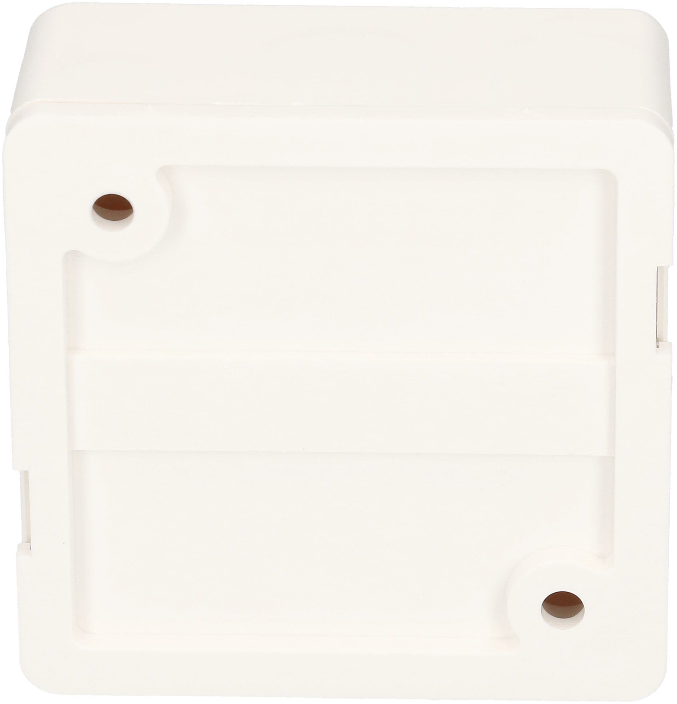 boîte de dérivation 66x66x30mm AP TH vide 400V IP20 blanc