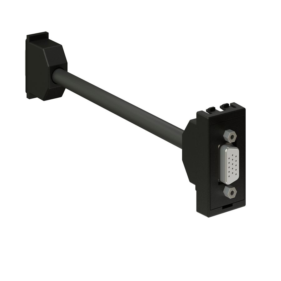 accessoire multimédia 45x22.5 anthracite 1x VGA 15 pins